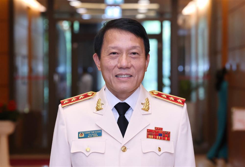 Newly-appointed Minister of Public Security Luong Tam Quang.