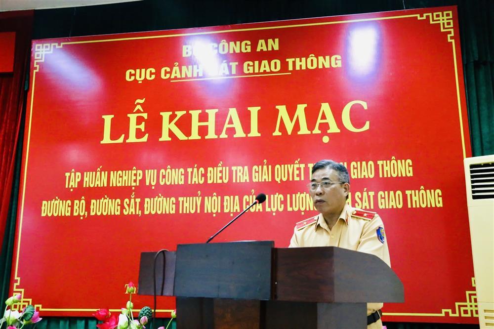 Major General Nguyen Van Minh speaks at the opening ceremony.