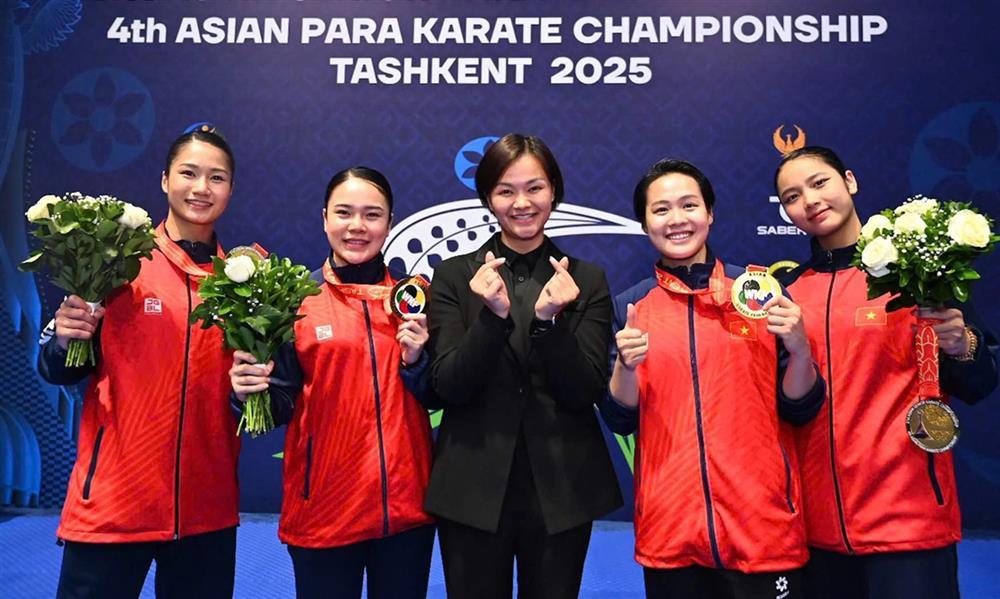 Vietnamese team wins gold at 2025 Asian Karate Championship.