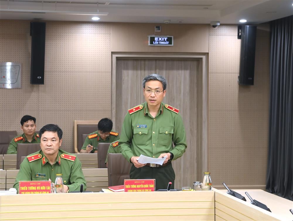 Chief of the Office of the Ministry of Public Security Major General Nguyen Quoc Toan.