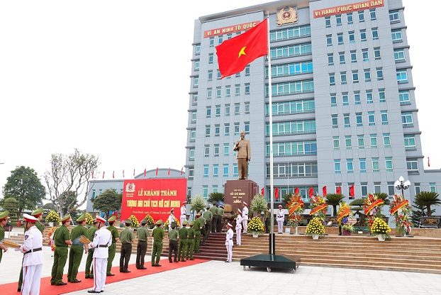 The monument will serve as a place for local police officers and soldiers to report their victories to Uncle Ho.