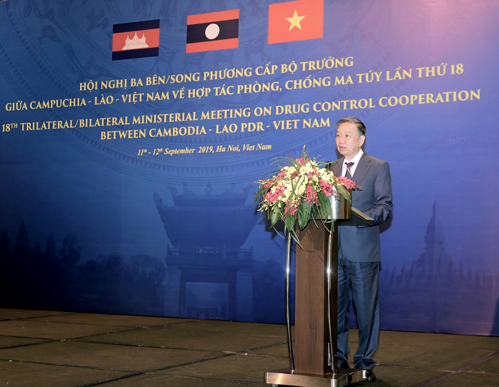Minister speaks at the event.