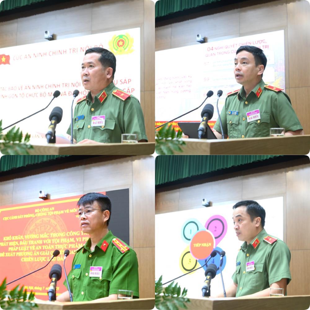 Delegates discuss issues at the conference.